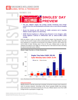 singles` day preview - Fung Business Intelligence