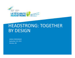 HEADSTRONG: TOGETHER BY DESIGN