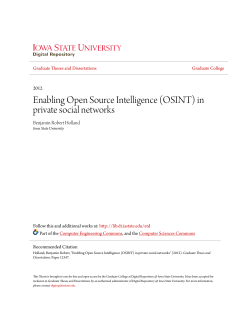 Enabling Open Source Intelligence (OSINT) in private social networks