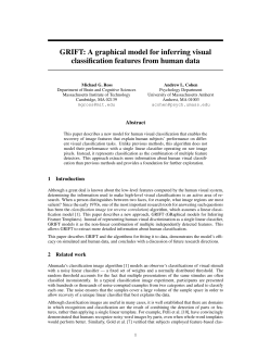 GRIFT: A graphical model for inferring visual classification features