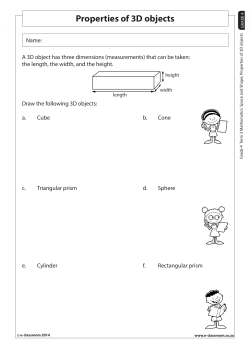 Properties of 3D objects - E