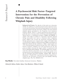 A Psychosocial Risk Factor&ndash;Targeted Intervention for the Prevention