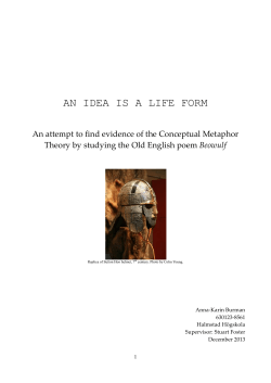 AN IDEA IS A LIFE FORM