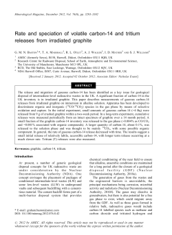 Rate and speciation of volatile carbon-14 and