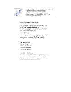 Assimilation and emerging health disparities among new