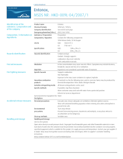 1 identification of the substance