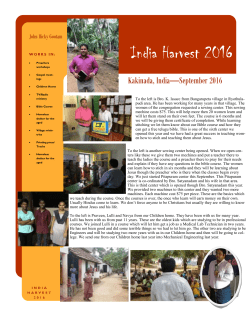 India Harvest 2016 - Main Street Church of Christ
