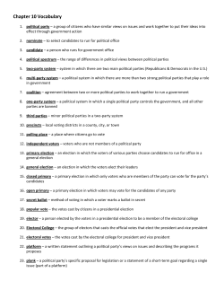 Chapter 10 Vocabulary