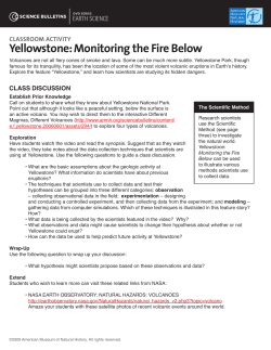 Yellowstone: Monitoring the Fire Below (continued)