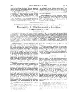 Electronegativity. I. Orbital Electronegativity of