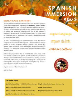 Spanish Immersion Newsletter