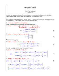 Inflection circle