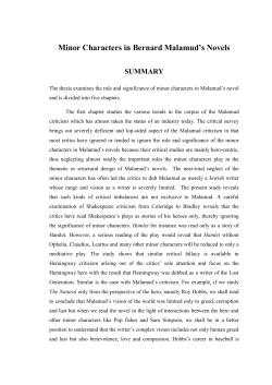 a summary - Shodhganga