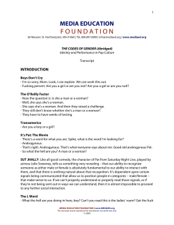 The Codes of Gender - Media Education Foundation