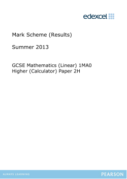 Mark Scheme - Edexcel
