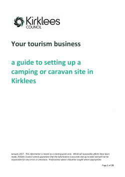 Setting up a camping or caravan business