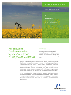 Fast Simulated Distillation Analysis by Modified ASTM