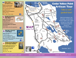 Summer Map and Brochure 2017 - Cedar Yellow Point Artisan Tour
