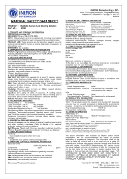 material safety data sheet