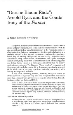 this PDF file - Journal of Mennonite Studies