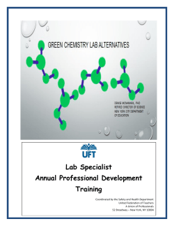 Green Chemistry Lab Alternatives