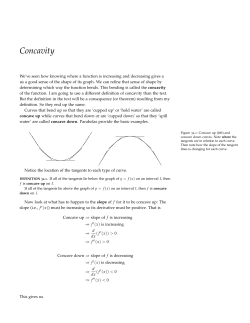 Concavity