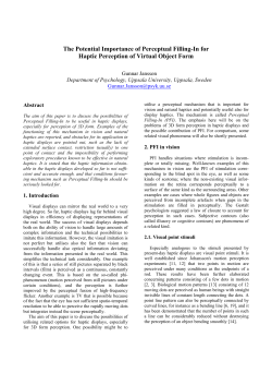 The success of visual displays is to a large extent depending on the