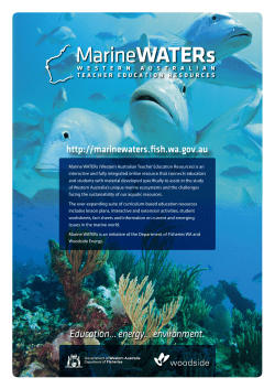 Education... energy... environment. - Marine WATERs