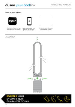Setting up Dyson Link app