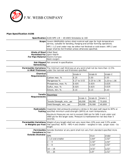 Chemical requirements