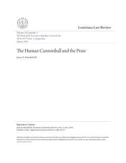 The Human Cannonball and the Press