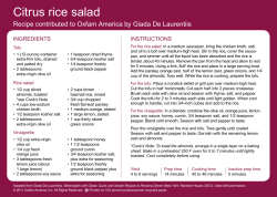 Citrus rice salad