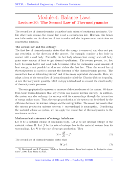 Module-4: Balance Laws