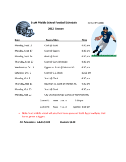 Hammond Middle School Football Schedule