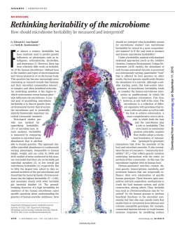 Rethinking heritability of the microbiome