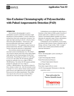 Size-Exclusion Chromatography of Polysaccharides with Pulsed