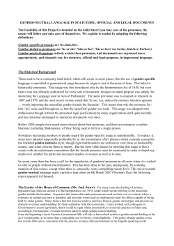 gender-neutral language in statutory, official and legal documents