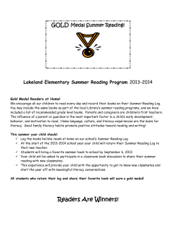 Readers Are Winners! - Pinckney Community Schools