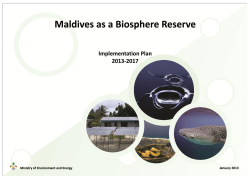 Maldives as a Biosphere Reserve