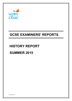 GCSE - WJEC