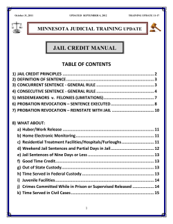 JUDICIAL TRAINING UPDATE 11-17