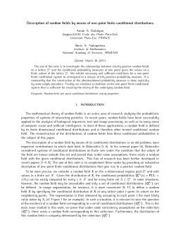 Description of random fields by means of one-point finite