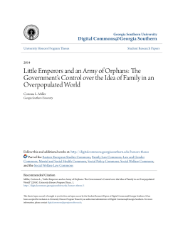 Little Emperors and an Army of Orphans