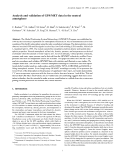 Analysis and validation of GPS/MET data in the neutral