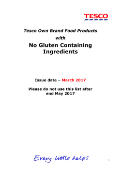 No Gluten Containing Ingredients