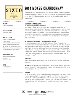 2014 moxee chardonnay