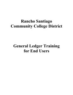 General Ledger Training Manual PDF Document
