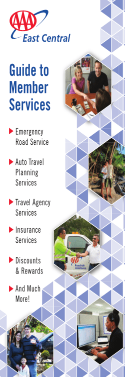 Gu Ide To Guide To Member Services