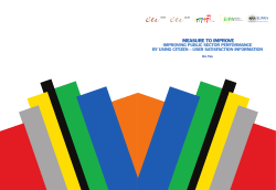 Measure to Improve Improving Public Sector Performance