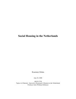Social Housing in the Netherlands